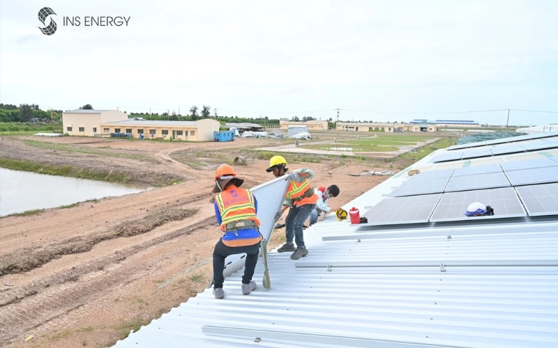 For the solar power system project at the Shrimp Hatchery in Bac Lieu- INS Energy 