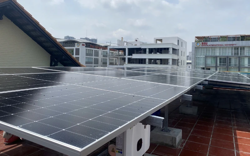 Rooftop Solar Power Project at Saigon International University (SIU)
