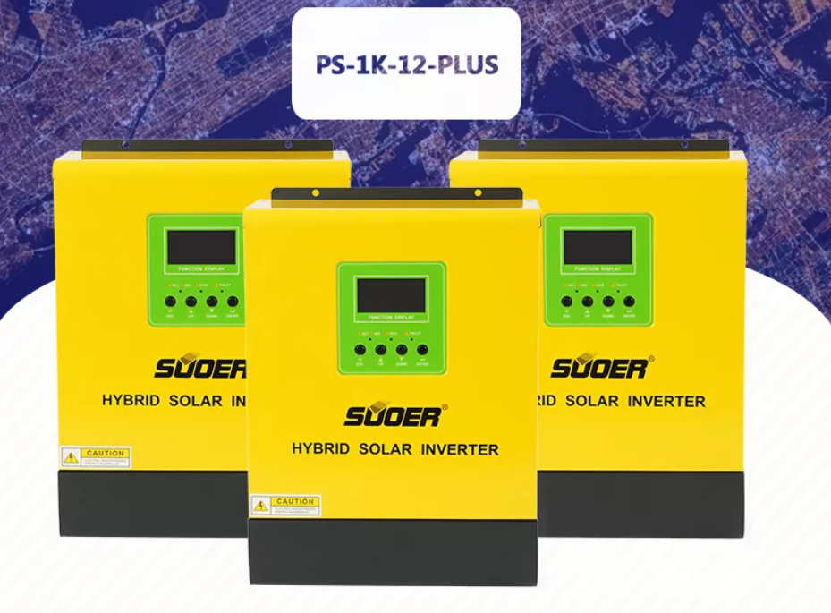 Hybrid Inverter Suoer 1000W PS-1K-12-PLUS
