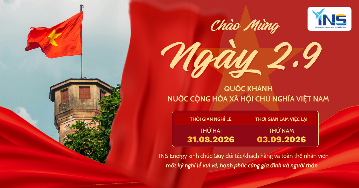 Banner chúc mừng ngày Quốc khánh 2-9 của INS Energy